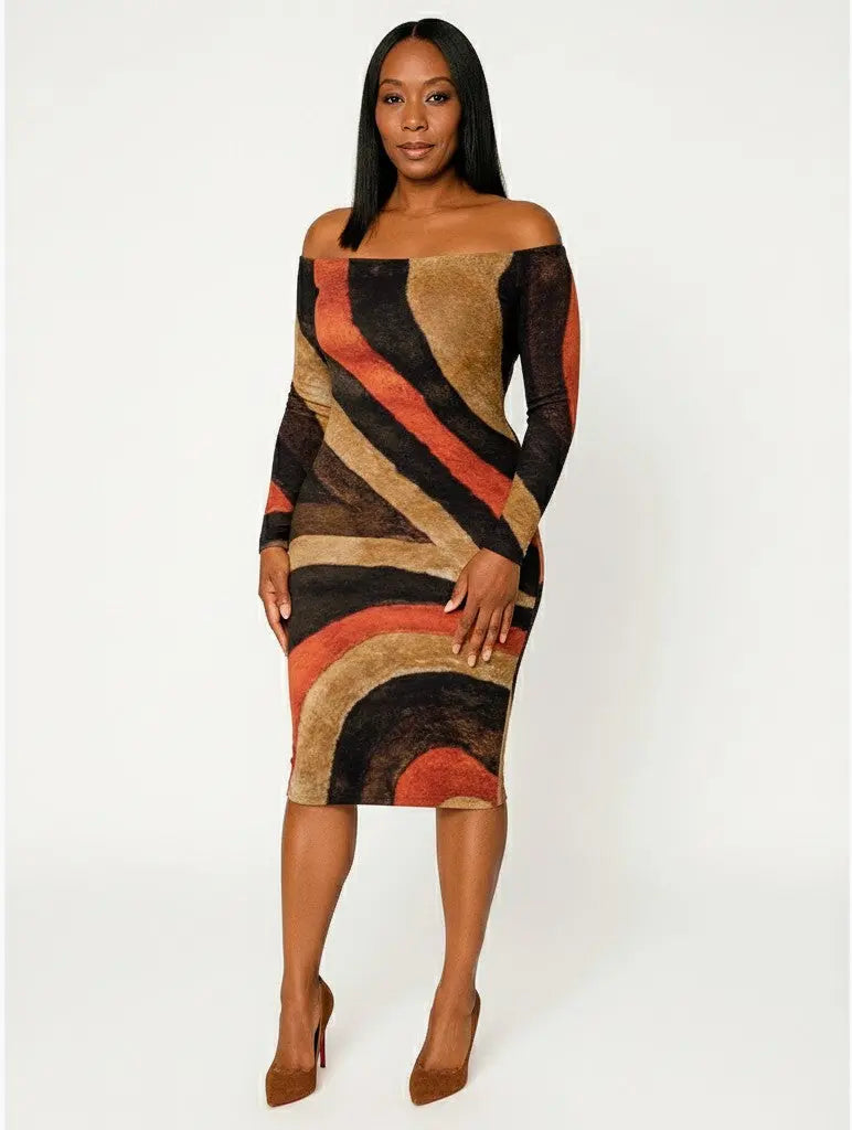 "The Avenue "Long-Sleeve Wrap Dress Urban Era Customs